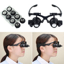 LED Magnifier Glasses Magnifying Headband Eyewear for Jewelers Watchmaker Newly