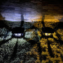 Solar Post Cap Lamp LED Waterproof Outdoor Deck Light Garden Decor (Black) Newly