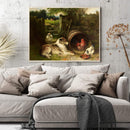 Dog Chicken Oil Paint By Numbers Kit DIY Acrylic Painting on Canvas (B1487)