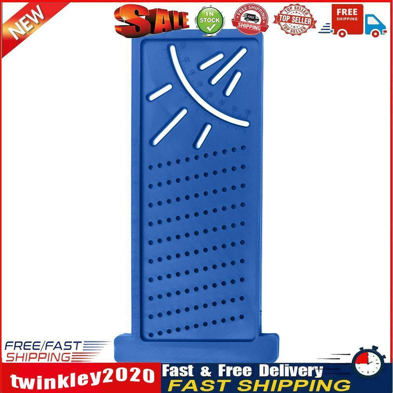 Woodworking Scribe Mark Line Gauge Cross-Out Carpenter Angle Ruler (Blue) Newly