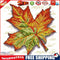 Cross Stitch Kit 14CT Stamp DIY Leaves Ecological Cotton Needlework (J194)