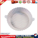 Silicone Air Fryer Liner Non-Stick Fryer Basket Steamers Oil Mat (White) Newly