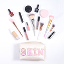 Cosmetic Bag Pu Leather Makeup Pouch Portable Travel Organizer Zipper for Tra