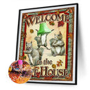 5D Diamond Painting Kit DIY Squirrel Full Round Drill Mosaic Home Decoratio
