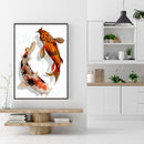 Koi 5D DIY Full Round Drill Diamond Painting Rhinestones Mosaic Handwork 30x40cm