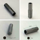 1/4" (6.35mm) hex shank to 4 mm driver socket bit adapter system 4