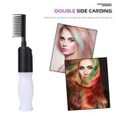 Hair Dye Bottle Comb Reusable Hair Coloring Applicator for Salon (Black) Newly