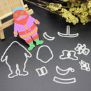 Snowvirtuos Santa Metal Punching Stamp Stencil DIY Scrapbooking Paper Card