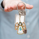 5pcs DIY Full Drill Special Shaped Diamond Painting Angel Shape Keyring Pendant
