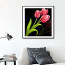 5D Full Round Drill Diamond Painting DIY Pink Tulip Wall Rhinestone Picture