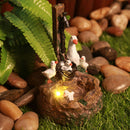 Garden Statue - Animal Sculptures Duck Outdoor Decorations Light (Solar) Newly