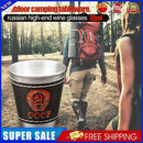 Portable Stainless Steel Wine Cups Set with Leather Storage Bag Picnic Tableware