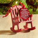 Mini Wooden Rocking Chair Christmas in Heaven Wooden Craft Decorations