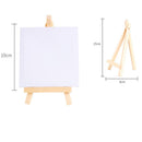 Back Stapled Mini Stretched Painting Craft Drawing Mini Canvas Mini Easel Set