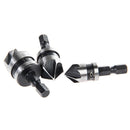 3PC1/4 Hex 5Flute 12-19mm Lower Drill for Wood, Metal, Quick Change