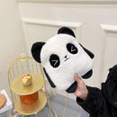 Cute Panda Crossbody Bag Kids Plush Chain Shoulder Bags Small Purse (A)