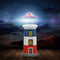 LED Lighthouse Solar Light Garden Outdoor Rotating Beacon Tower Lamp (B) Newly