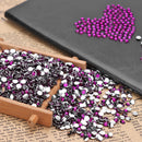 30g 4mm Crystal Rhinestone Acrylic Flat Back DIY Nail Sequins (Old Rose)