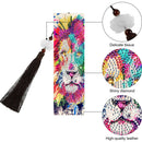 2pcs 5D DIY Diamond Painting Leather Bookmark Special-shaped Drill Book Marks