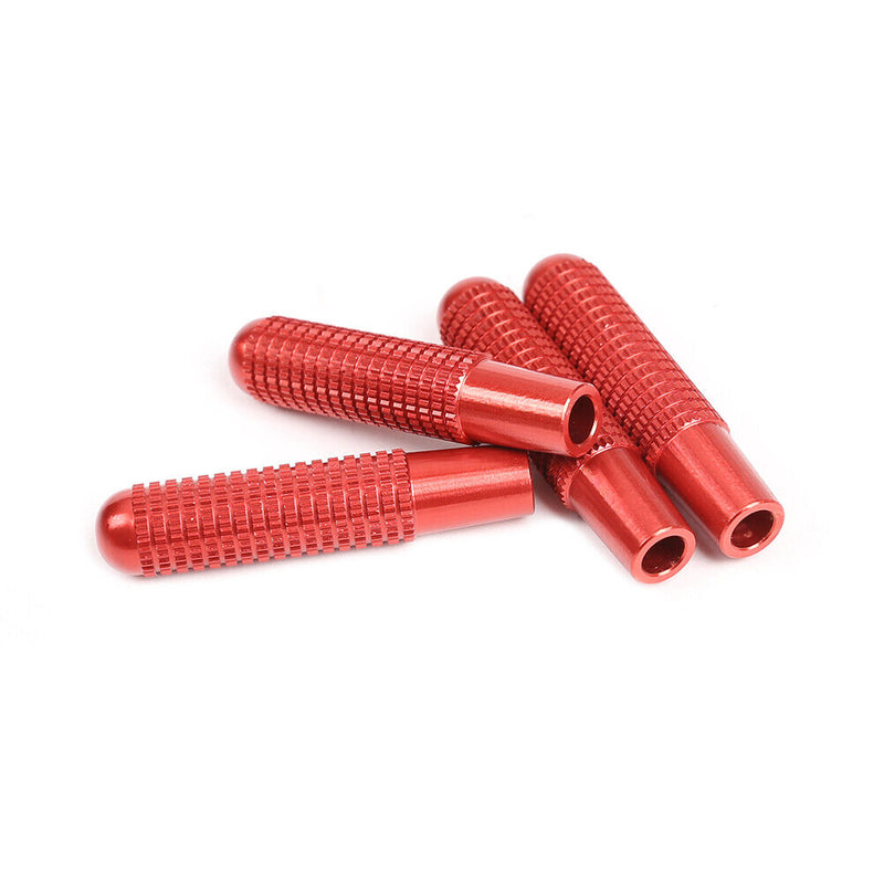 4pcs Aluminum Alloy Door Lock Knobs for Mercedes Benz A B GLA CLA (Red) Newly
