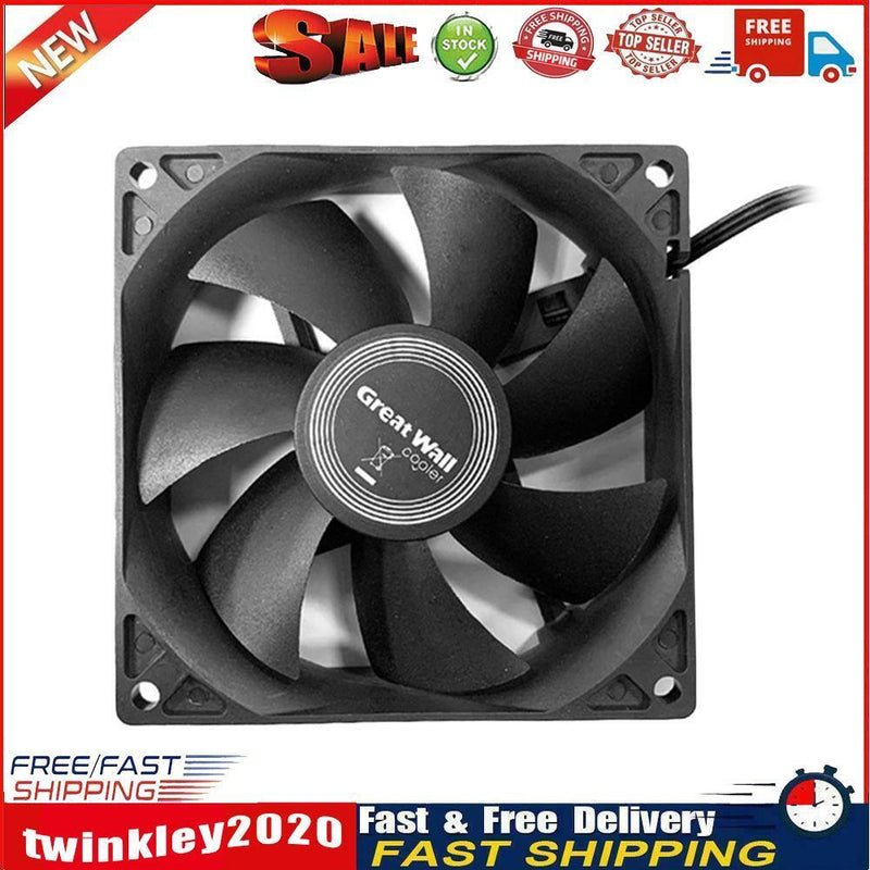Silent Fan for Computer Cases Chassis Cooling Fan Hydraulic Bearing (9cm) Newly