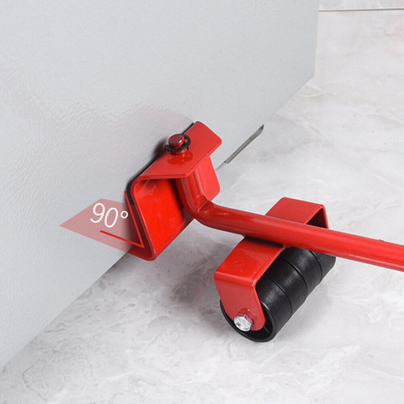 5pcs Furniture Transport Roller Set Move House Omnidirectional Wheels Rack