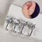 Women Men Tragus Earrings No Pierced Non Piercing Earrings Zircon Ear Cuff