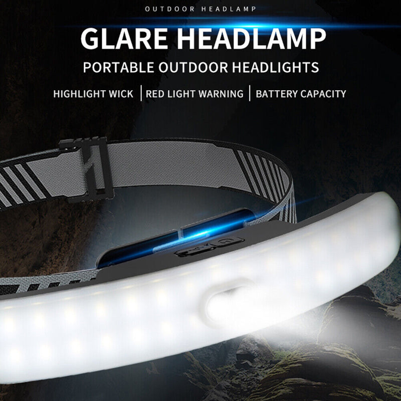 LED Headlamp 6 Modes Waterproof Flashlight for Running Camping Fishing Newly