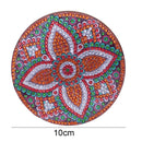 5D DIY Diamond Painting Mandala Wooden Round Coaster Cup Cushion (AA1058-4)