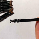 Beauty Makeup Bamboo Handle Eyebrow Brush + Eyebrow Comb Brushes V5U9 E6B4