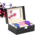 3 Slots Watch Box Portable Travel Jewelry Bracelet Storage Case Rings Organizer