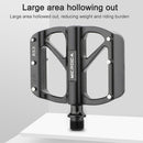 MEROCA Anti-Brief Bicycle Pedal Footpegs DU Bearing Aluminum Alloy Bike Pedals