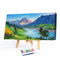 Oil Paint By Numbers Mountain River Frameless Picture Craft Kit for Living Room