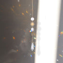 Suncatcher Crystal Sun Moon Chandelier Pendant Prism Home Hanging Lamp Orname