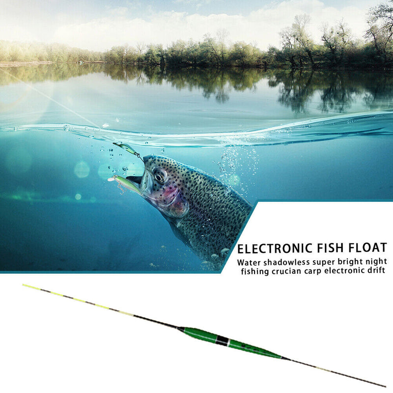 Electronic LED Light Fishing Float Bite Alarm Luminous Fish Tackle (Green) Newly