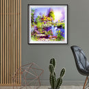 Full Square Drill Mosaic Poster 5D DIY Diamond Painting Rural House Kit