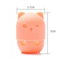 Silicone Beauty Sponge Storage Box Makeup Accessories Display Rack for Vacation