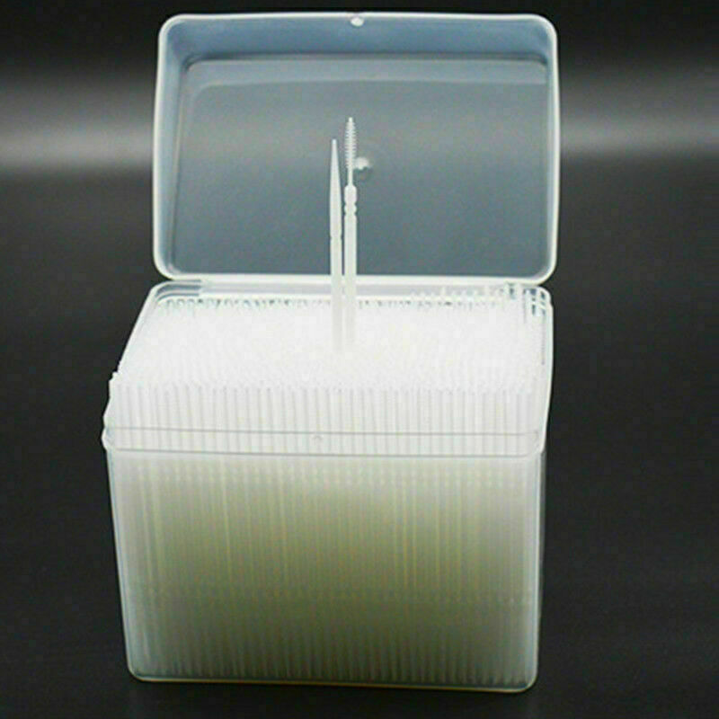 1100 Pcs Plastic Dental Picks Hygiene 2 Way Interdental Tooth Brush D4U8