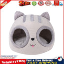 Pet Nest Kennel Semi-closed Kitty Shaped Home Small Cat Dog Sleep Rest (L) Newly