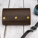 #A Watch Roll Travel Case Portable Retro Leather Display Wristwatch Holder