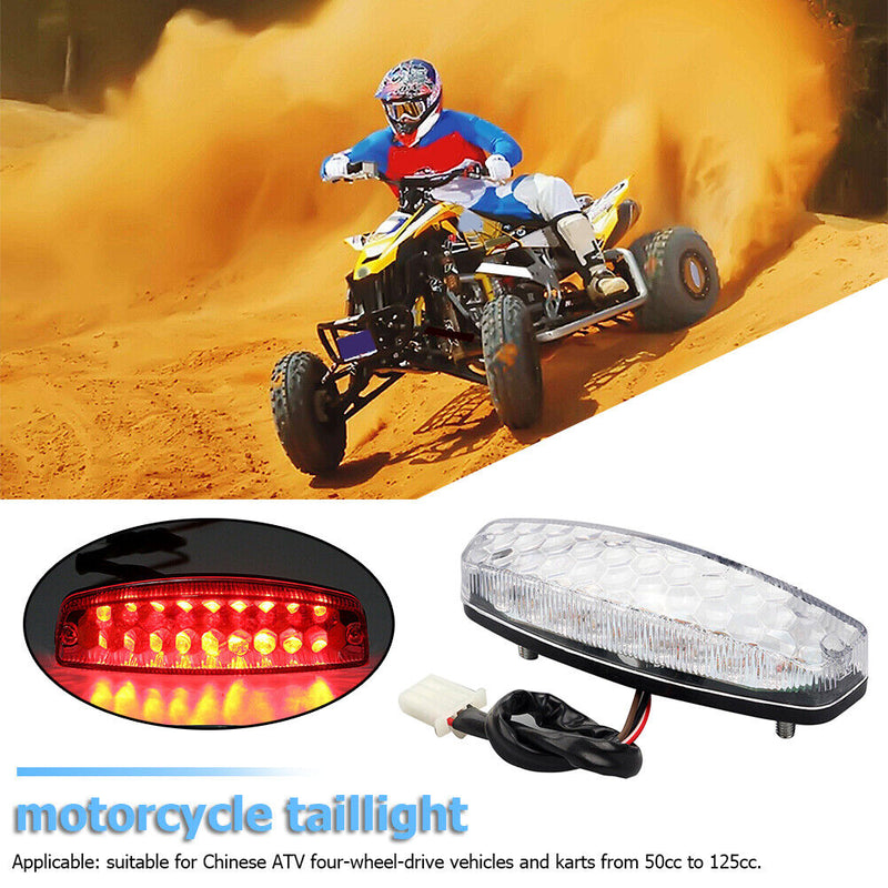 3 Wire LED ATV Rear Tail Brake Light for TaoTao Sunl Chinese Quad 50cc-125cc