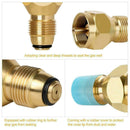 Propane Refill Adapter Lp Gas 1 Lb Cylinder Tank Coupler Brass Bottle C8A1