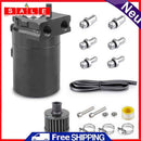 Baffled Vehicle Car Oil Trap Can Tank with Air Filter Pants Reservoir Accessories