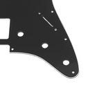 1pc 3ply Strat Pickguard with HH Layout Electric Guitar Panel(Black) Newly