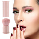 1pcs Makeup Brushes Retractable Powder Foundation Face Loose Brush (Pink) Newly