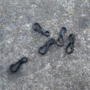5x Outdoor Quick Hanging Key Chain Spring Hook Molle Clasp Buckle (Black) Newly