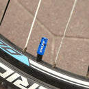2pcs Aluminum Alloy Bike Valve Cap Bicycle Wheel Valve Cover Cap (Blue FV)