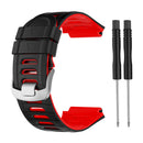 Silicone Strap Bracelet Watch Band for Garmin Forerunner 920XT (Black Red) Newly