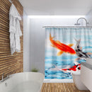 Fish Print Shower Curtains Polyester Waterproof Bathroom Home Decor 180x180