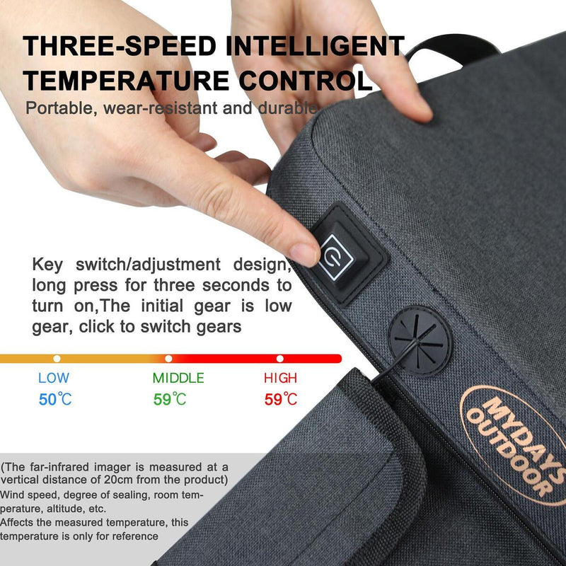 Heated Seat Cushion Portable Heated Pad Fast Heating Warm Seat Pads USB Power#